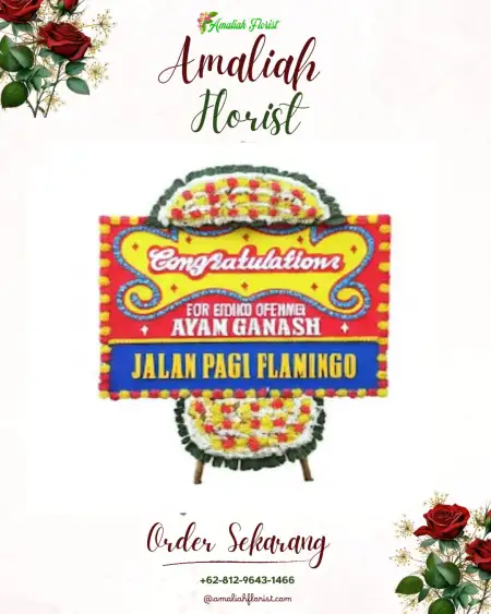 Sewa Papan Bunga Bongas Wetan